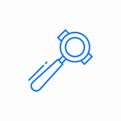 portafilter handle icon sign vector
