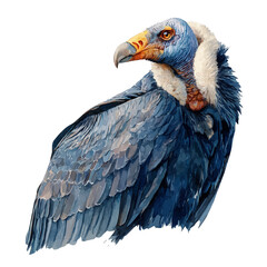A watercolor painting of Condor, vector illustration on white background.