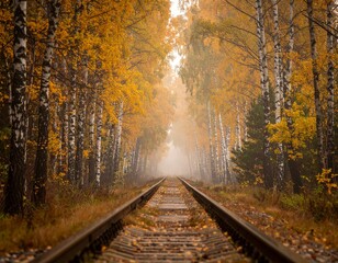 Naklejka premium Railroad