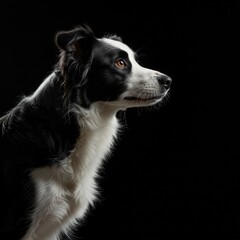 Fototapeta premium border collie puppy dog