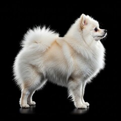 white pomeranian dog