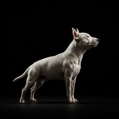 portrait of a bull terrier dog