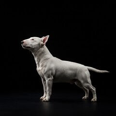 portrait of a bull terrier dog