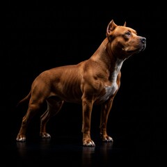 portrait of a pitbull 