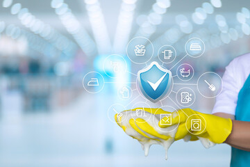 Protecting cleanliness with technology in a modern space.