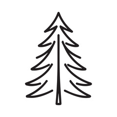 A festive set of vector Christmas trees, perfect for holiday and winter decoration designs
