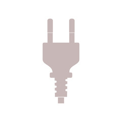 Electric plug icon isolated on transparent background