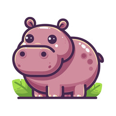 
hippo illustration design