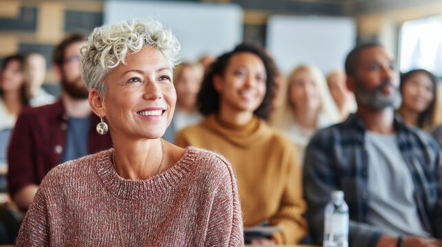 Engaged learners in a diverse group setting focused on cooperative learning