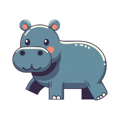 
hippo illustration design