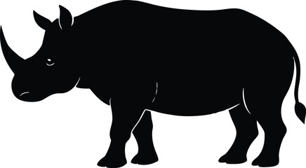 rhino silhouette vector icon,vector icon © mariom
