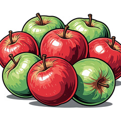 drawing, fruit, illustration, food, vector, organic, design, leaf, apple, summer, art, fresh, healthy, set, graphic, isolated, vegetarian, vitamin, sketch, icon, nature, diet, collection, drawn, line,