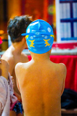 Professional Swimming Action in Water