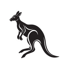 kangaroo vector silhouette sketch art logo idea collection