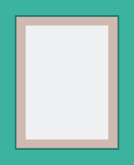 wooden frame on white background