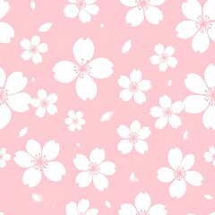 Delicate Cherry Blossom Pattern.