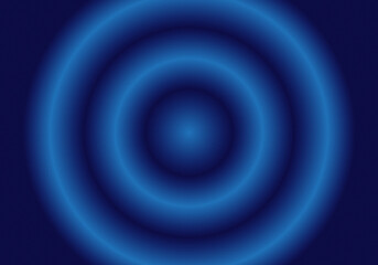 Abstract blue concentric circles with smooth gradient and grain effect, futuristic digital wallpaper.