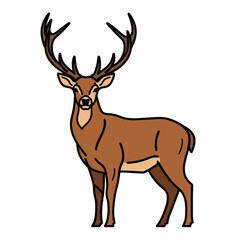 Obraz premium Contoured Deer