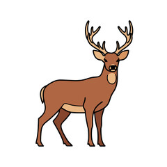 Obraz premium Simplified Deer