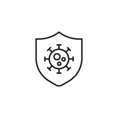 virus germ protection icon sign vector