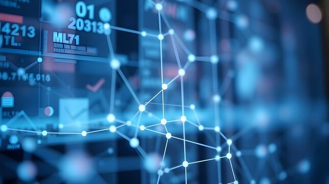 background technologi stock market graph