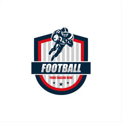 football logo template vector design illustration