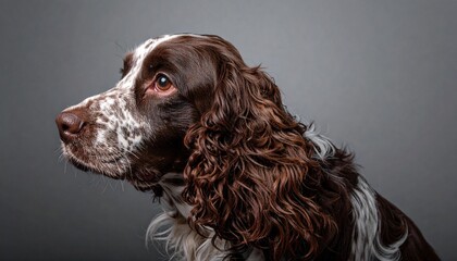 Boykin Spaniel on studio background	
