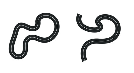 Abstract black lines with wavy and curved shapes displayed on white background