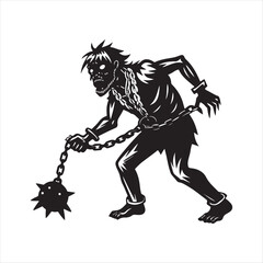 zombie vector silhouette sketch art doodle idea collections