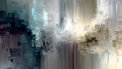 Abstract iOS 26-Inspired Glass Wallpaper