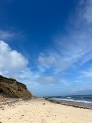 Cliff and Beach at Block Island Rhode Island