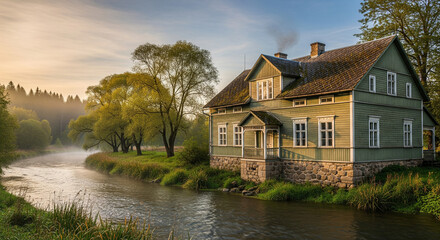 Obraz premium House on the coast 