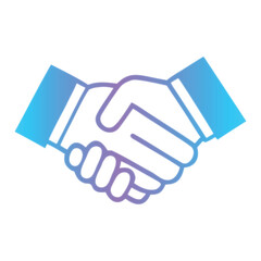  Modern handshake icon in Glassmorphic style Transparent blur glass effect 