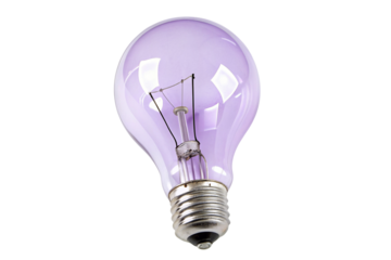 Innovative purple light bulb for creative lighting design inspiring modern interior decoration