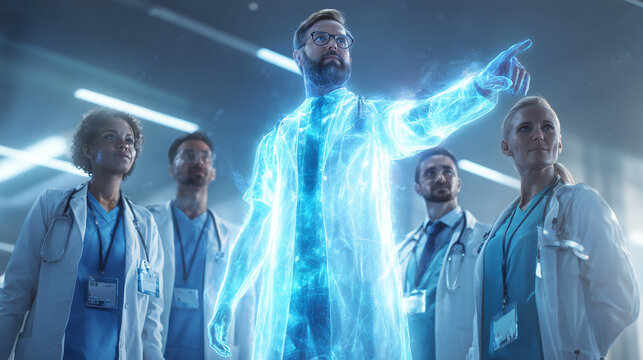 Cybersecurity Expert with Holographic Interface - Digital Shield Protecting Cloud Data from Virus Threats