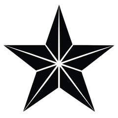 Flat Color Christmas Star