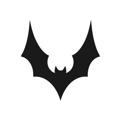 Black Bat Silhouette. This stylized nocturnal flyer symbolizes fear, mystery, and Halloween. Ideal for spooky creative designs.
