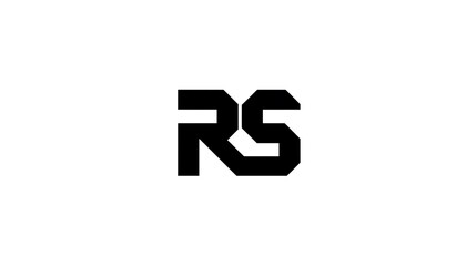rs r s letter logo design creative icon modern letters vector logo.