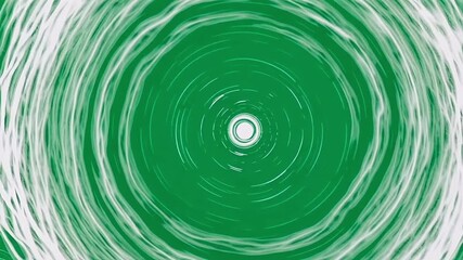 Hypnotic green and white swirling vortex creating a sense of motion and depth - Powered by Adobe