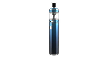3d electronic vape pen in blue gradient design  
