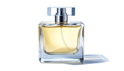 Square Perfume Bottle with Metallic Spray Nozzle