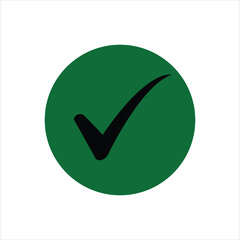 Simple and clean check mark graphic for confirmation and approval