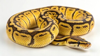 Lemon Blast Ball Python on studio background