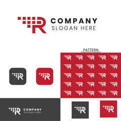 Modern Letter R Logo Design | Creative Pixel Technology R Branding Icon