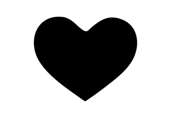 Simple Transparent Heart Icon – Minimalist Love and Favorite Symbol