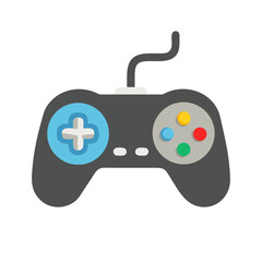 Stock vector illustration of a video game controller for console gaming and entertainment