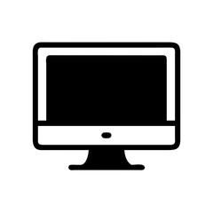 Computer monitor screen display desktop pc technology hardware device electronic equipment vector