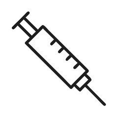 Syringe vector illustration for medical injection vaccine health care and treatment design 90