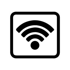 Wireless internet wifi connection signal icon vector illustration for web and mobile design use