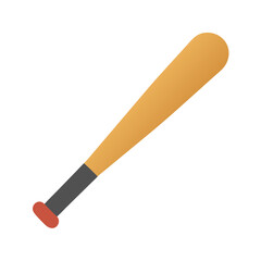 Baseball bat illustration for sports equipment and baseball game vector graphic design asset